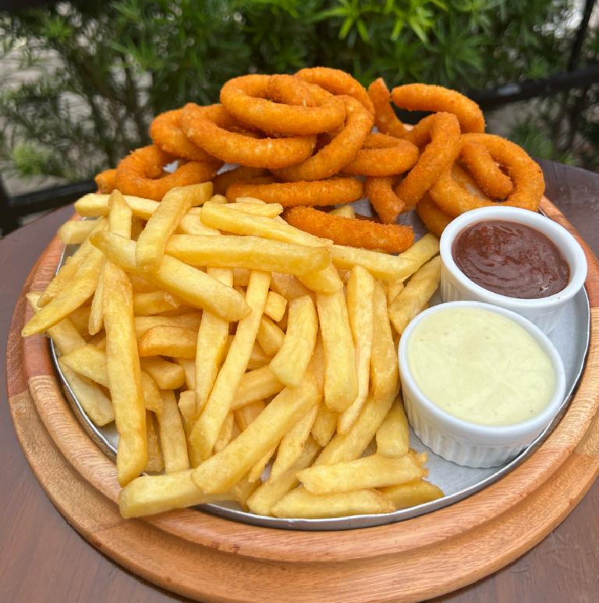 1/2 Batata 1/2 anel de cebola